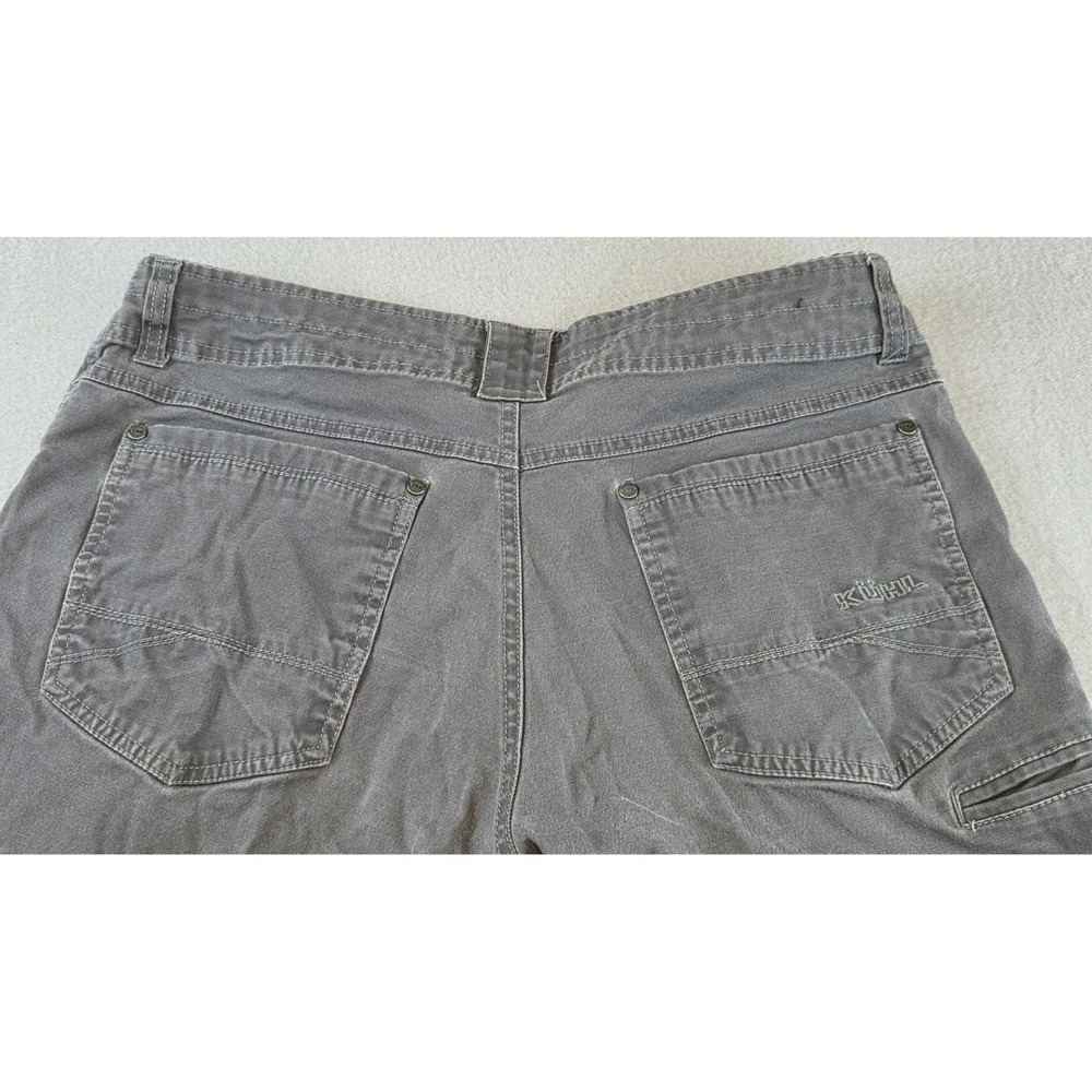 Kuhl Kanvus Jean Men's 34x30 Grey Stretch Canvas Hiking Pants Free Ryde 5114 - Picture 8 of 15
